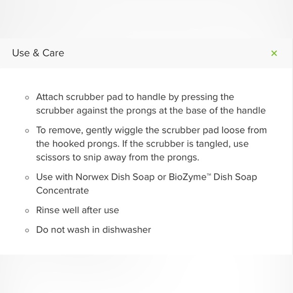 Norwex Reusable Handle with Mesh Dish Scrubber - Picture 6 of 7